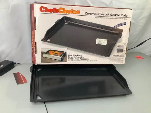 Chef's Choice Ceramic Nonstick Griddle Plate, Appears New - Lot 797