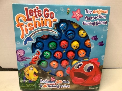 Lets Go Fishing Game, Appears New, Box Damaged - Lot 866