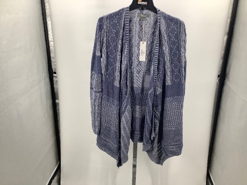 Natural Reflections Mixed Pattern Cardigan, Medium, Appears New - Lot 909