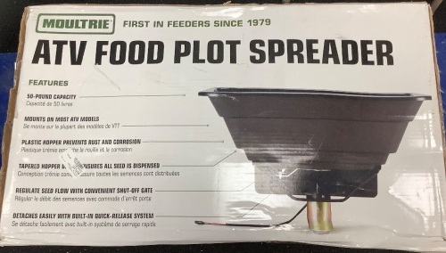 Moultrie ATV Food Plot Spreader, E-Commerce Return - Lot 8A