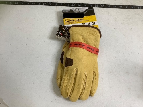 Men's Insulated Deerskin Gloves, L, Appears New - Lot 134