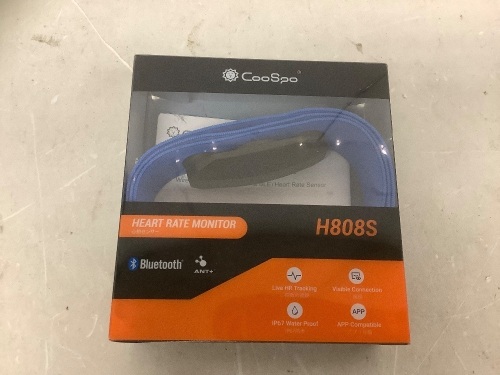 Bluetooth Heart Rate Monitor, Untested, Appears New - Lot 151