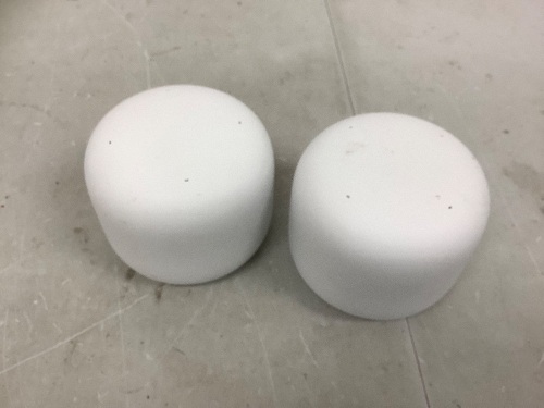 Lot of (2) Google Nest Wifi Points, No Box or Cord, E-Commerce Return - Lot 257