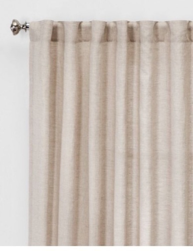 Lot of (2) Project 62 Light Filtering Curtains, 40"x84", Appears New - Lot 335