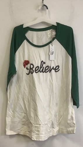 Women's Natural Reflections Shirt, XL, Stain on Bottom, E-Commerce Return - Lot 441