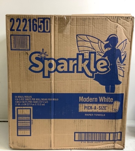 24 Rolls Sparkle Paper Towels, Appears New - Lot 442