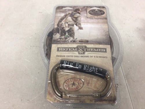 Coated Cable Anchors w/ Weights, Appears New - Lot 569