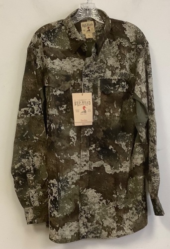 RedHead Mens Long Sleeve Button Down, L, New - Lot 738