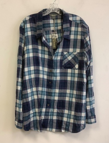 Natural Reflections Womens Flannel Shirt, 2X, New - Lot 793