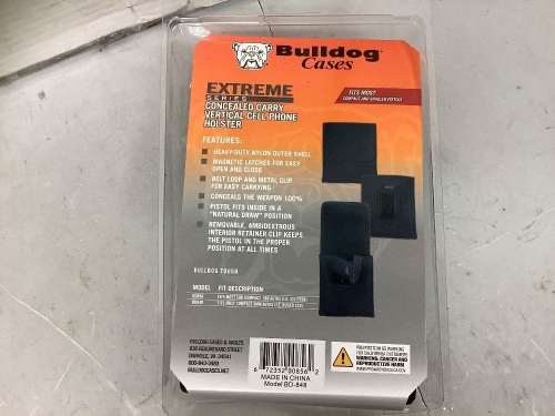 Bulldog Concealed Carry Vertical Cell Phone Holster, New - Lot 819