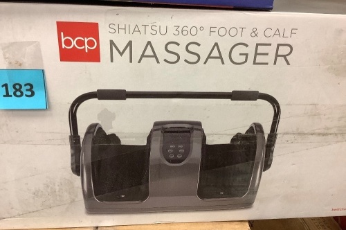 Reflexology Shiatsu Foot Massager w/ High-Intensity Rollers, Remote Control - Lot 183