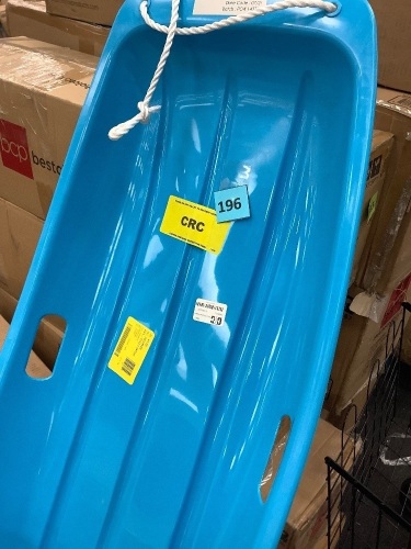 Kids Outdoor Plastic Toboggan Snow Sled Board w/ Pull Rope, Handles - 35in - Lot 196