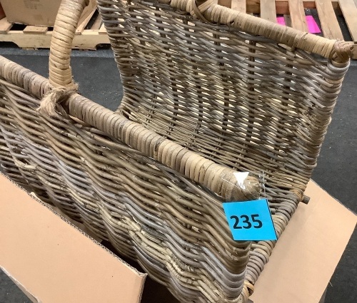 Woven Magazine Basket - Lot 235