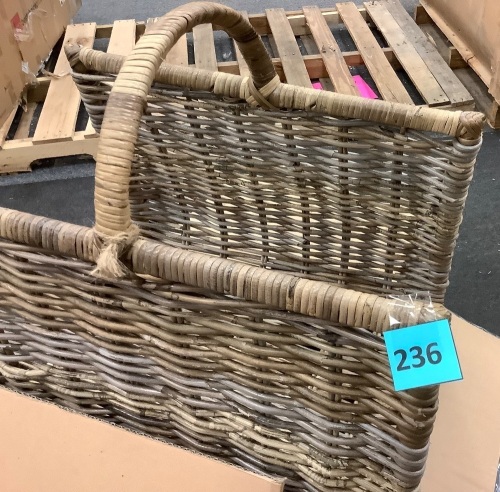 Woven Magazine Basket - Lot 236