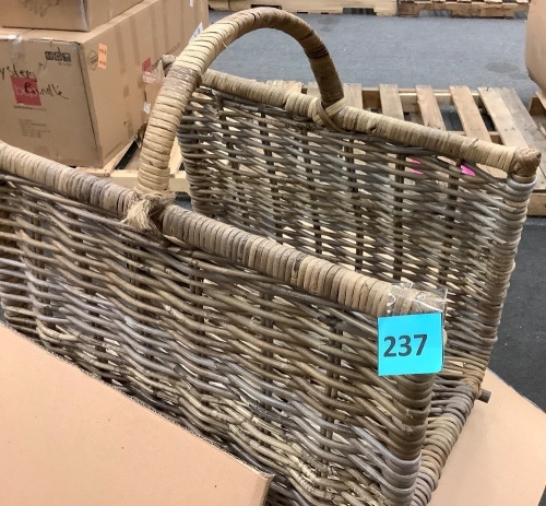 Woven Magazine Basket - Lot 237