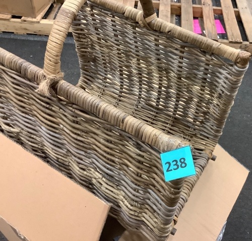 Woven Magazine Basket - Lot 238