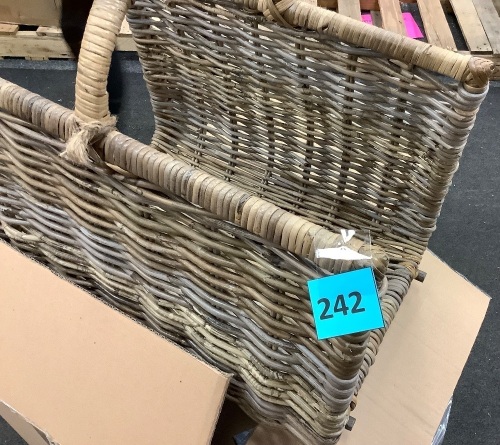 Woven Magazine Basket - Lot 242