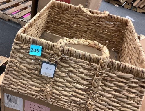 Woven Basket w/ Handles - Lot 243