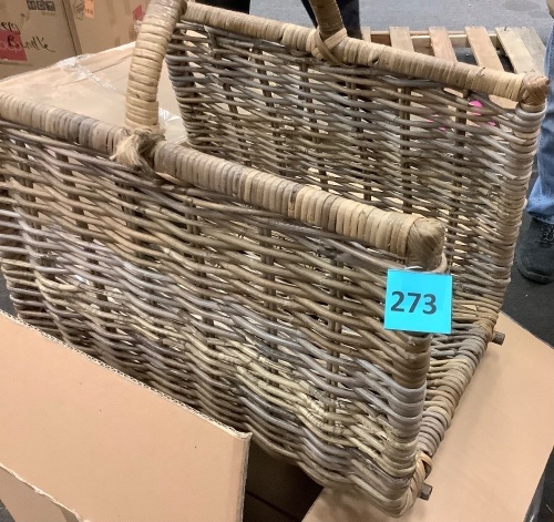 Woven Magazine Basket - Lot 275