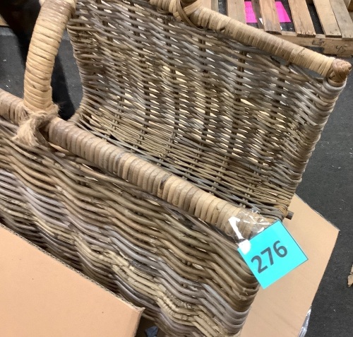 Woven Magazine Basket - Lot 276