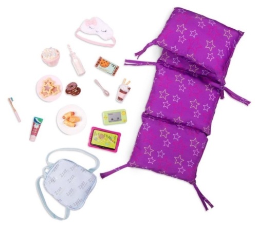 Slumber Delight Sleepover Accessory Set for 18" Dolls - Lot 278