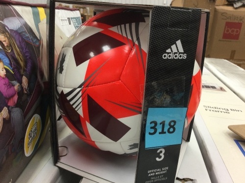 Adidas Socer Ball, Size 3, Appears New - Lot 318