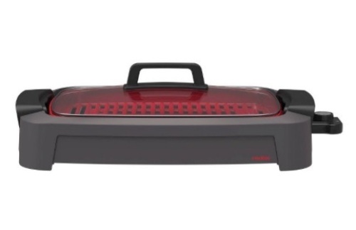 CRUXGG 2-in-1 Smokeless Indoor Ceramic Nonstick Grill & Griddle, Smoke Gray, Appears New - Lot 342