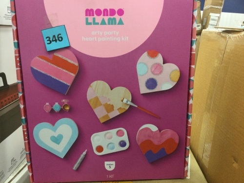 Mondo Llama Arty Party Heart Painting Kit, Appears New - Lot 346