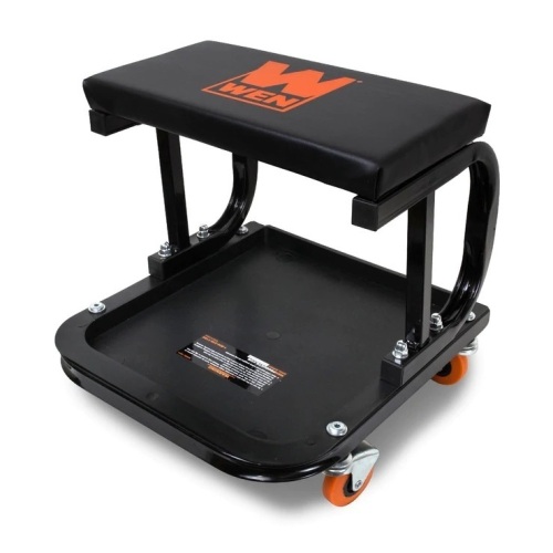 250-Pound Capacity Rolling Mechanic Seat with Onboard Storage - Lot 363