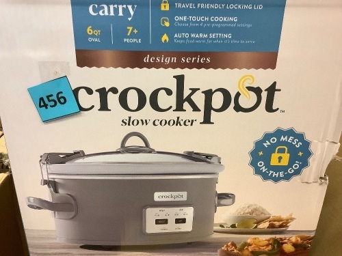 Crock Pot 6qt Cook and Carry Programmable Slow Cooker - Lot 456