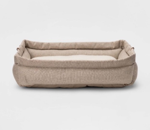 Large Rectangular Roll Cuff Dog Bed - 36x24in - Lot 467