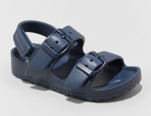 Cat & Jack, Toddler Ade Footbed Sandals, Navy, Size 6, Appears New - Lot 562