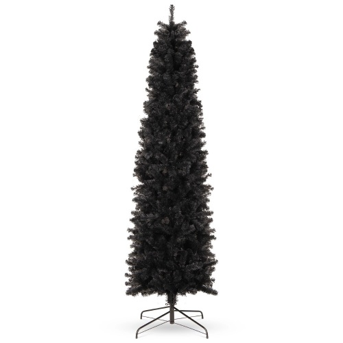 Black Artificial Pencil Holiday Christmas Tree - 7.5ft - Lot 604