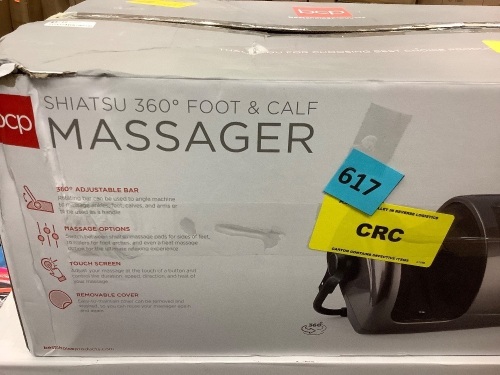 Reflexology Shiatsu Foot Massager w/ High-Intensity Rollers, Remote Control - Lot 617