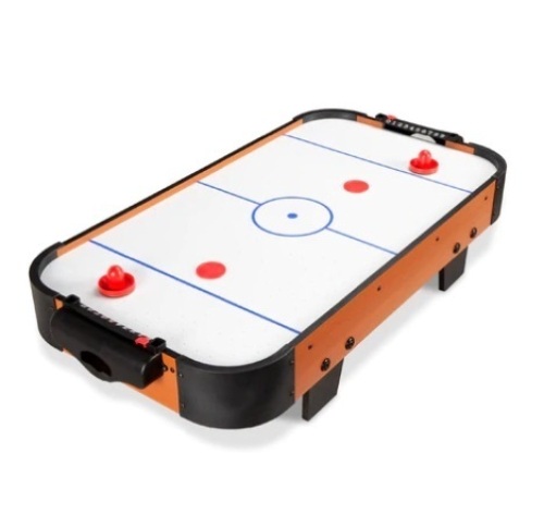 Tabletop Air Hockey Arcade Game Table w/ 2 Pucks, 2 Strikers, 40in, Appears New - Lot 660