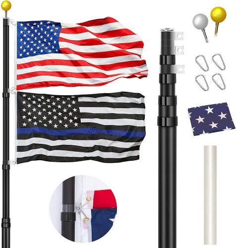 Panta 20FT Telescopic Alum Flag Pole - Lot 1911
