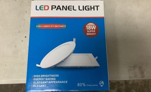 LED Panel Lights 18W Super Bright (10pcs) - Lot 1943