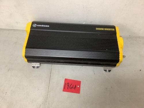 2000W Krieger Power Inverter w/ 2 USB Ports - Lot 1964