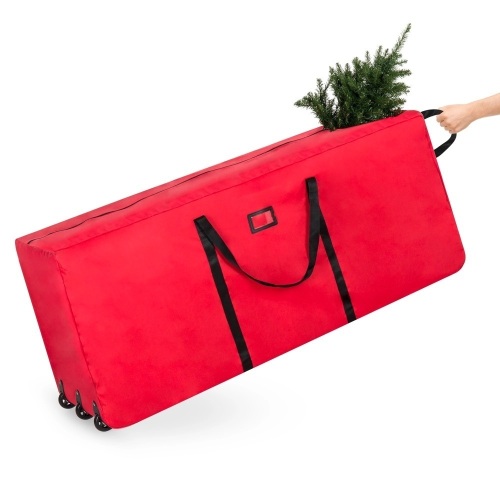 Rolling Duffle Storage Bag for 9ft Christmas Tree w/ Wheels, Handle - Lot 1984