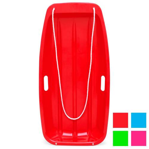 Kids Outdoor Plastic Toboggan Snow Sled Board w/ Pull Rope, Handles - Lot 2091