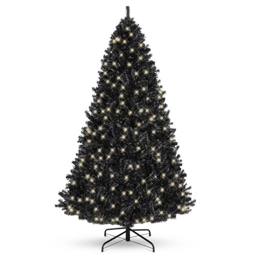 Pre-Lit Artificial Christmas Tree w/ 947 Tips, 350 Lights, Metal Stand - 6ft - Lot 2108