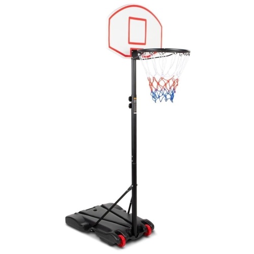 Kids Height-Adjustable Basketball Hoop, Portable Backboard System w/ Wheels - Lot 2121