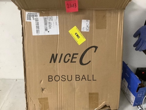 Inflatable Balance Ball w/ Foot Pump - Lot 2143