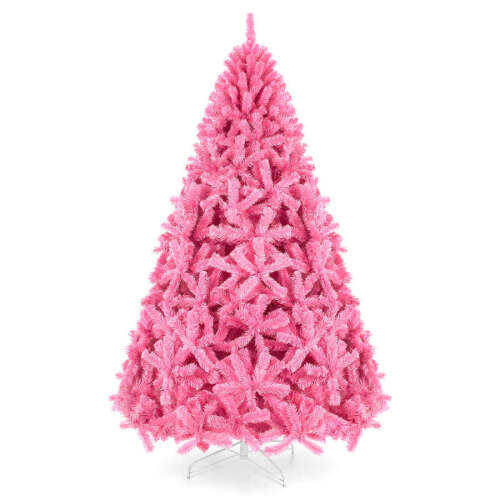 Pink Artificial Fir Christmas Tree w/ Foldable Stand - Lot 2300