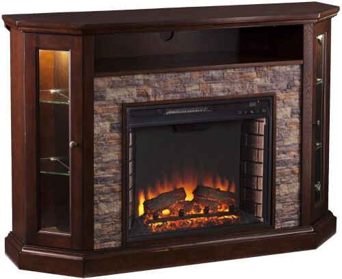 Southern Enterprises Redden Corner Convertible Electric Media Fireplace - Lot 55