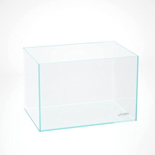 LANDEN 60P 25.4 Gallon Rimless Low Iron Aquarium Tank, 23.6" W × 15.7" D × 15.7" H, 8mm Thickness - Lot 62