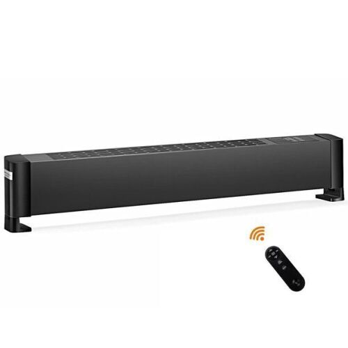 1500W Baseboard Hardwire Electric Heater Fast Heating w/ Remote Control Timer - Lot 75