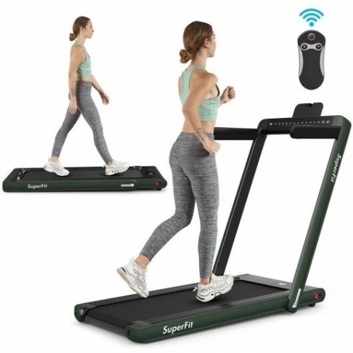 2 in 1 Folding Treadmill Dual Display With Bluetooth Speaker - Lot 76