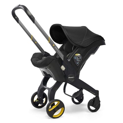 Doona Infant Car Seat & Latch Base - Car Seat to Stroller in Seconds - Nitro Black - Lot 88