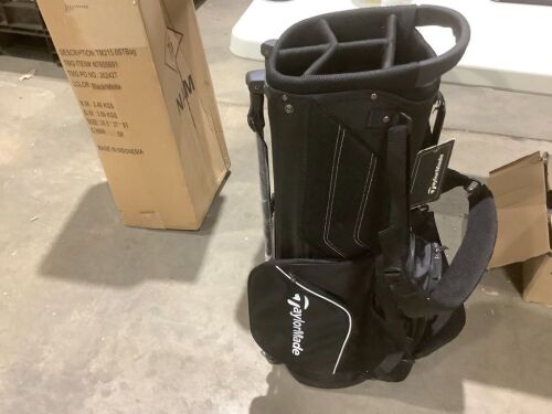 TaylorMade 5.0 ST Stand Bag, Black/White - Mousey - Lot 127